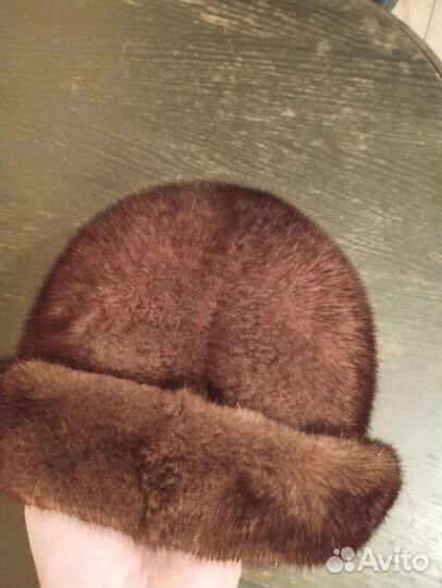 Шапка норковая женская
