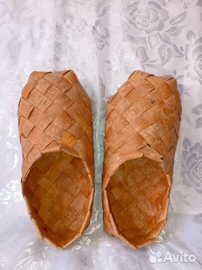 Лапти из бересты для носки