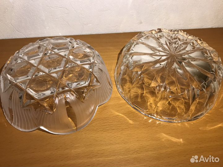 Хрустальные вазочки конфетницы