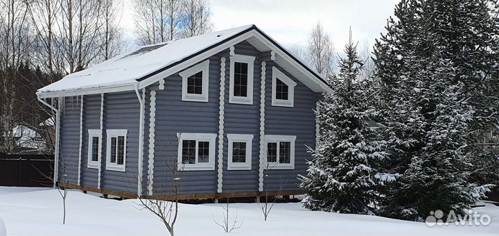 Оцилиндрованное бревно для строительства дома