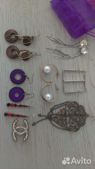 Колье, сережки