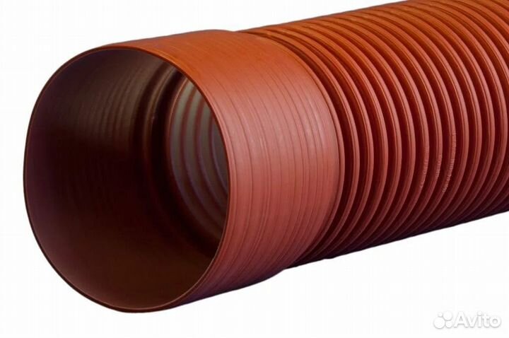 Труба двустенная гофрированная