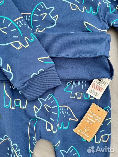 Костюм динозавры: свитшот штаны 86 см Англия,новый