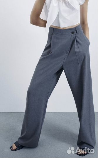 Широкие брюки zara