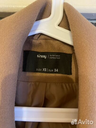 Пальто женское демисезонное 42 44 бежевое