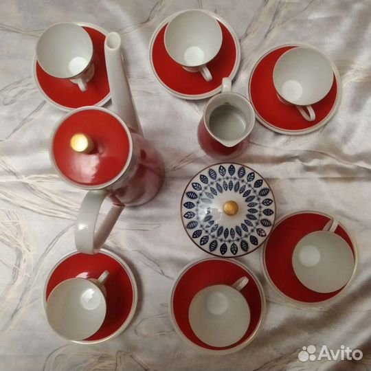 Кофейный сервиз гдр на 6 персон