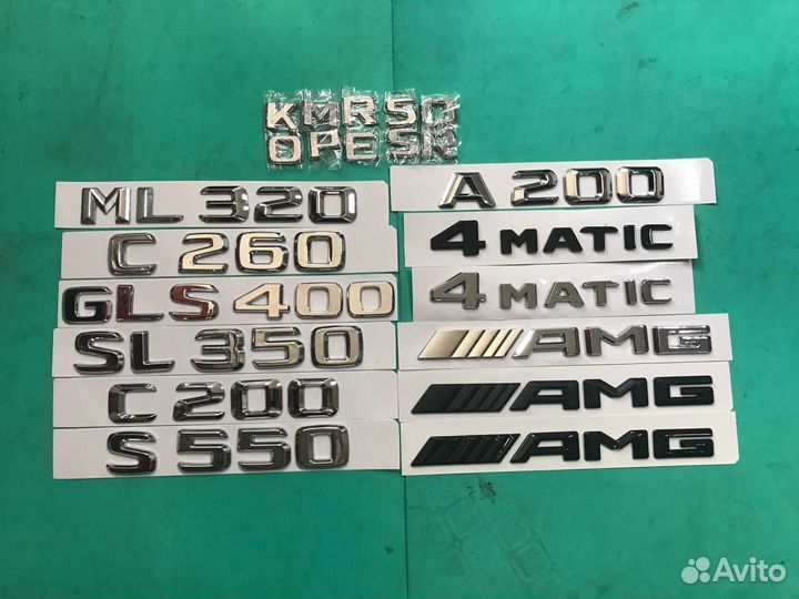 Шильдик эмблема надпись значок для Mercedes-Benz