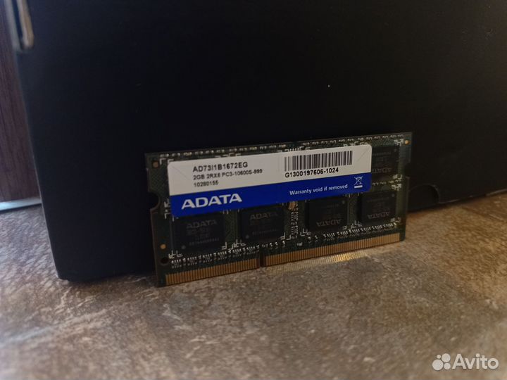 Оперативная память adata SO-dimm 2GB