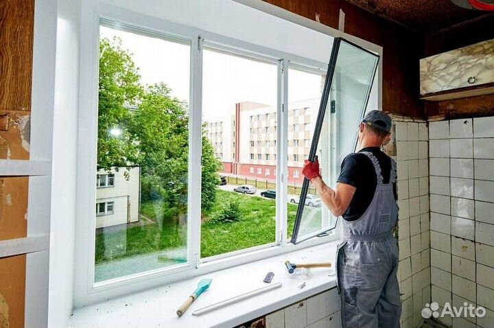 Пластиковые окна под ключ N1408