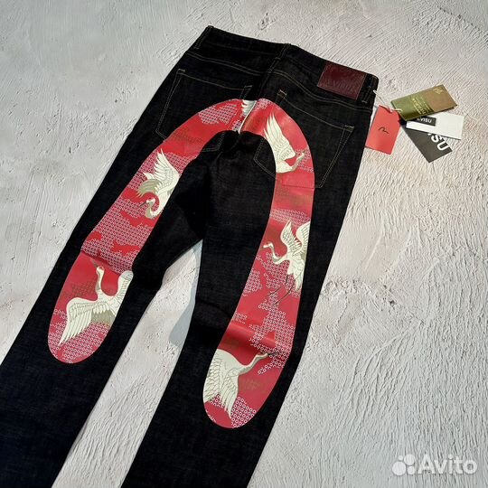 Evisu Jeans Indigo Firm Print