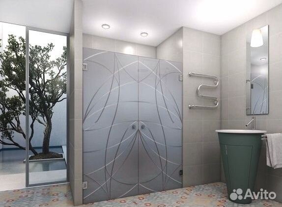 Стеклянная душевая кабина