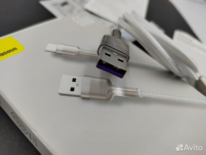 Кабель 6А 66W для быстрой зарядки Huawei, Honor