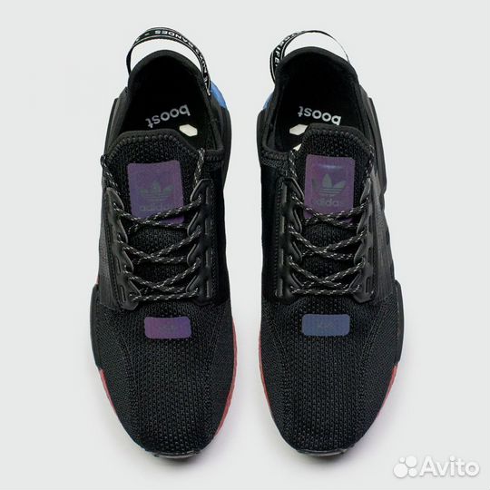 Кроссовки Adidas NMD R1 V2 Black / Reb Blue