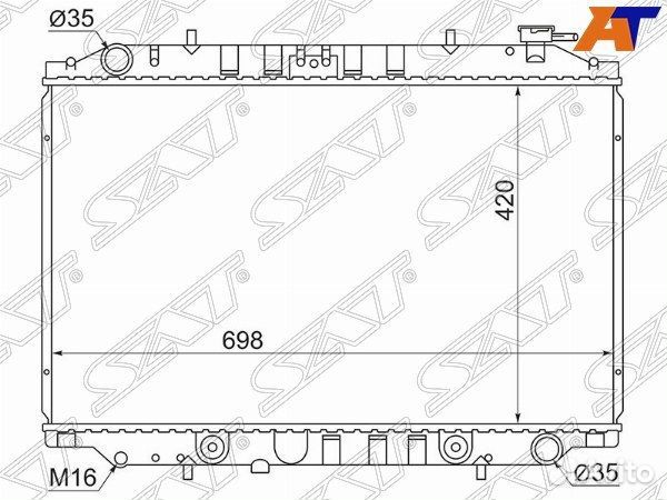 Радиатор nissan serena/vanette cargo/vanette LA