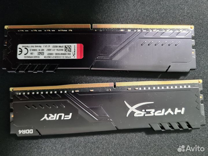 Kingston HyperX fury Black (HX432C16FB3K2/32) 2x16