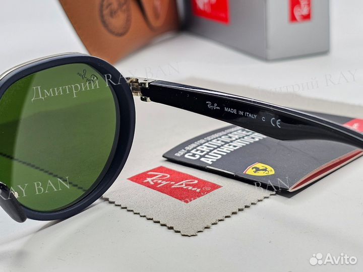 Очки Ray Ban 3703 Ferrari Blue Mirror Стекло