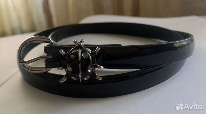 Ремень женский лакированный 100см