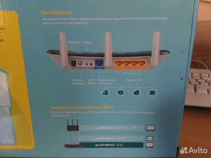 Wifi роутер tp link ac750