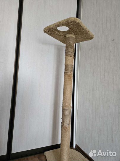 Когтеточка столб для кошек высокая