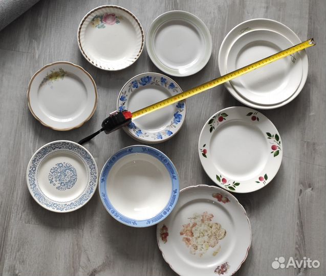 Тарелки, икорница СССР