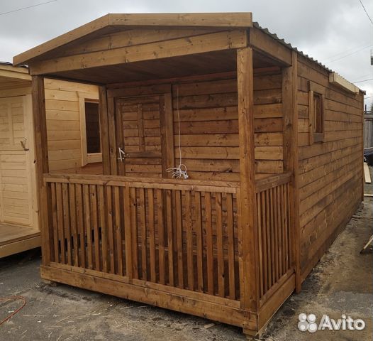 Баня 2.4м на 5м с крыльцом каркасная