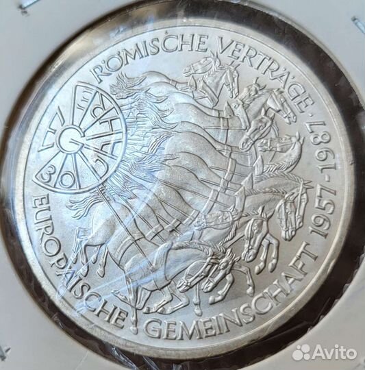 10 марок Германия, серебро