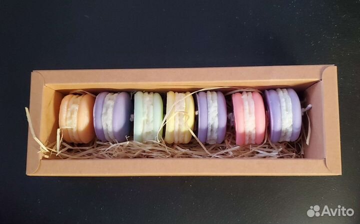 Набор свечей пирожные макарон (макаронс, макарун)