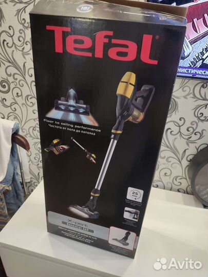 Вертикальный беспроводной пылесос tefal