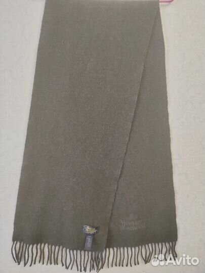 Шарф/Шерсть/Редкий/Дизайнерский/Vivienne Westwood