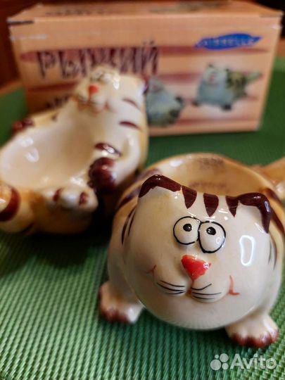 Набор подставок для яиц Рыжий кот