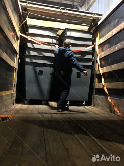 Мусорный контейнер из металла 0,75 м3 Арт в1585