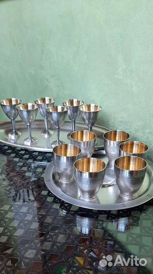 Стопки и Рюмки на подносе Мнц СССР (наборы)