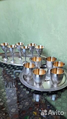 Стопки и Рюмки на подносе Мнц СССР (наборы)