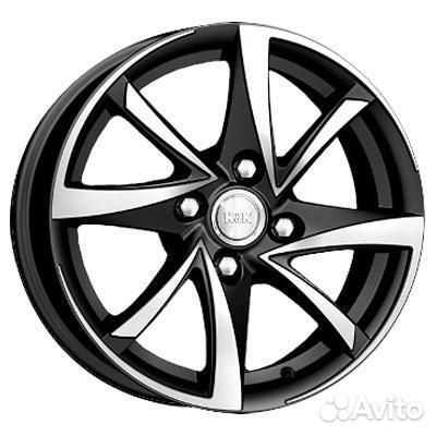 Диски K&K Игуана 7x17 5*108 ET48 DIA63.3 Алмаз черный Литой