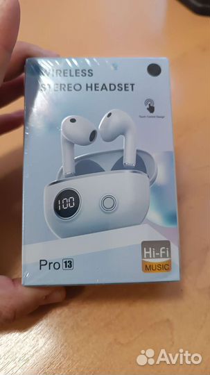 Беспроводные наушники с микрофоном Pro 13