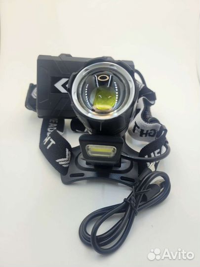 Мощный налобный фонарь Т 37 со светодиодом Р100