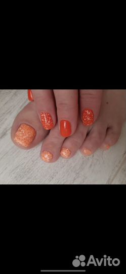 Смарт педикюр с покрытием гель лак,модели