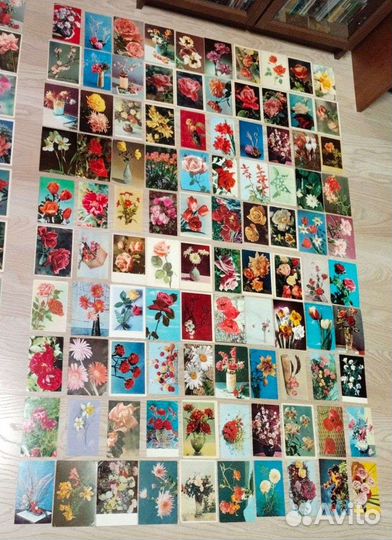 Открытки цветы 200 штук СССР разом
