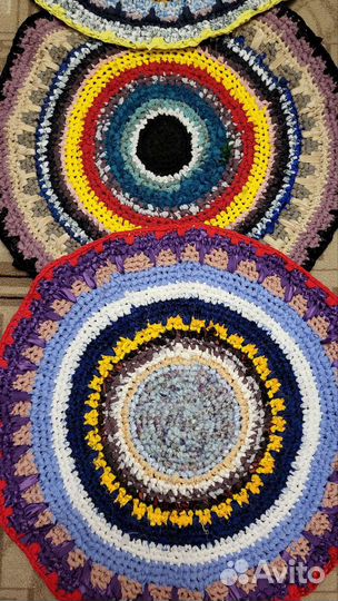 Ковер коврик вязаный