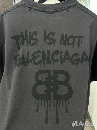 Футболка this is not balenciaga oversize (унисекс)