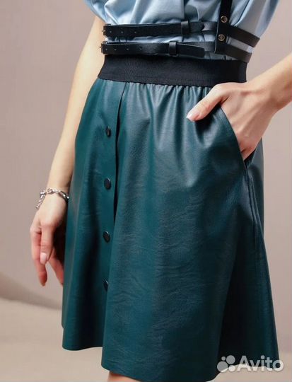 Кожаная юбка