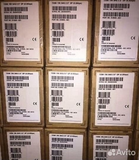 Новые Жёсткие диск - hp72gb,146Gb,300Gb,450Gb,500