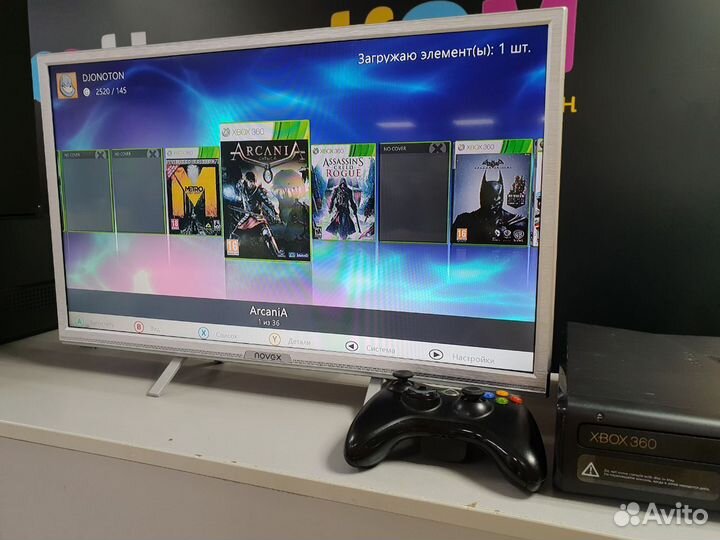 Прошитая xbox360 E 500GB + множество игр