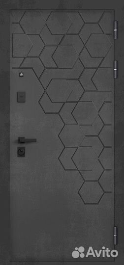 Дверь входная металлическая с зеркалом