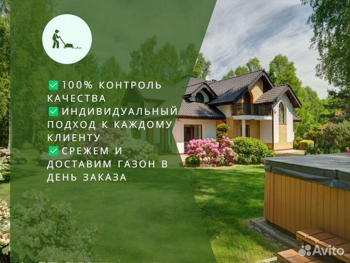 Рулонный газон, укладка, продажа