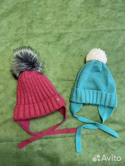 Шапка зимняя для девочки 50 и 52