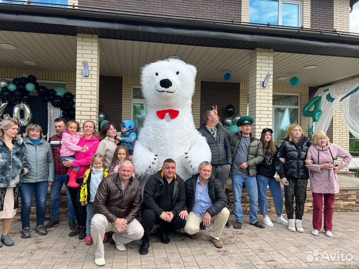 Поздравление от 3м белого медведя аниматор