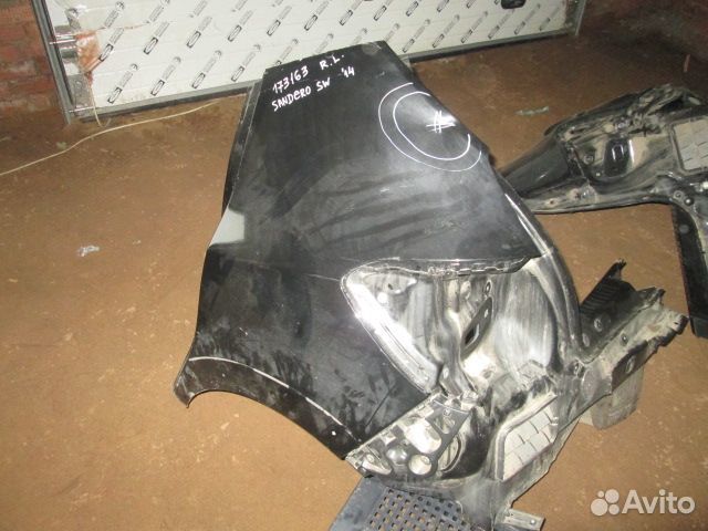 Крыло заднее левое дефект Renault Sandero 2014