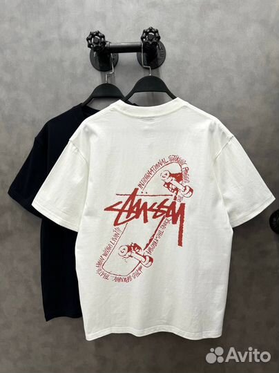 Футболка Stussy - Skateboard - Белая