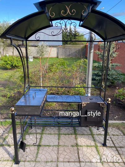Мангал с крышей